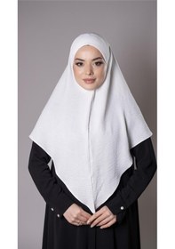 Resim Hürrem Bone Krem Pratik Hazır Geçmeli Tesettür Eşarp Aerobin Kumaş Düz Hijab 2309 40 
