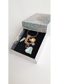 Resim Sevgililer Günü Hediyelik Lüks Zirkon Taşlı Kalp Anahtarlık - 9 Cm 