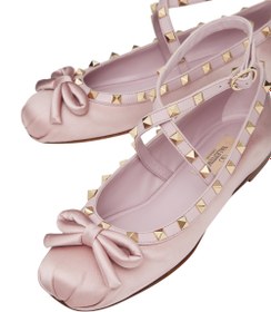 Resim Valentino Garavani Rockstud Balerin Düz Ayakkabı - 3 