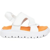 Resim Minican S F 2281c Patik Erkek Çocuk Hakiki Deri Düz Sandalet Beyaz-beyaz Beyaz 