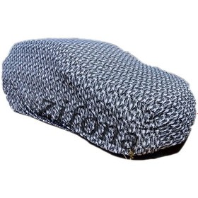 Resim Oto Branda Otomobil Örtü Penye Lüks Yıkanabilir Kamuflaj Gri 