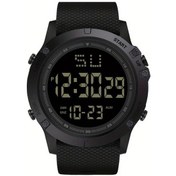 Resim Gaojunshop01 Siyah 1 Adet Spor Digital Saat Elektronik Hareket Büyük Kadran 24 Saat Gösterge Pvc Kayış Işık Pil Diğer 