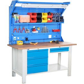 Resim starçelik Atölye Çalışma Tezgahı (1600x720x830-930/1844 mm) 