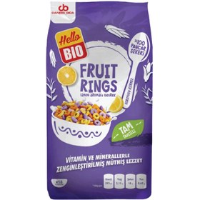 Resim Hello Bio Meyveli Ring Tam Tahıllı Gevrek 550 G 