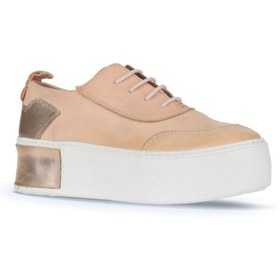 Resim Bueno Shoes Pudra Deri Kadın Dolgu Topuklu Ayakkabı 01ws7001 