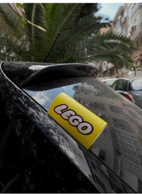 Resim Araç Bagaj Etiketi Lego Sarı 