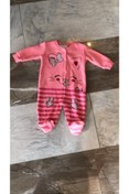 Resim ZİNET TAKI Baby Bonette Kedili Pembe Kız Bebek Tulum 
