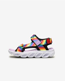Resim SKECHERS HYPNO - SPLASH - RAİNBOW LİGHTS Büyük Kız Çocuk Siyah Işıklı Sandalet 20218L BKMT 
