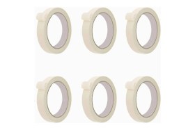Resim Tify 6 Adet Maskeleme Bandı Boya Bandı 18MM x 25 Metre Kağıt Bant 