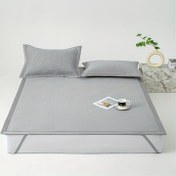 Resim Ice Bean Serinletici Set: Soğutma Matı + Yastık Kılıfı, Hızlı Yaz Serinliği | Rahat Uyku için Katlanabilir ve Hafif Bej Renkli, Yatak Odaları & Oteller İçin İdeal, Sıcaklık Sorunlarını Çözün, Cool Serisi 