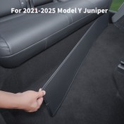 Resim 2021-2025 Tesla TESLA Model Y arka koltuk koruma pedi için, Model Y Juniper ikinci sıra koltuğu PU Deri anti tekme pedi, araç içi kir ve aşınma önleyici ped, 1 adet set 