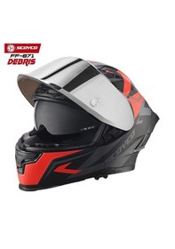 Resim Scoyco 871 Debrıs Full Face Ece Onaylı Vizörlü Motosiklet Kaskı 