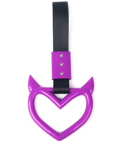 Resim Novahub Mor Otobüs Kolu Askı Charm Ön Arka Tampon Çekme Halatı Oto Aksesuar Kalp Şekli Kayış Araba Mor 