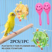 Resim 2 adet/1 adet Kuş Çiğneme Oyuncakları, Parıltılı Parçalarla - Zihinsel Stimulation Aktivitesi ve Bebek Egzersizi - Roosteratiels ve Budgies için Kafes Asılı Zenginleştirme - Kuş Severler için Dayanıklı Arama Oyuncak Hediyesi, Noel Hediyesi 