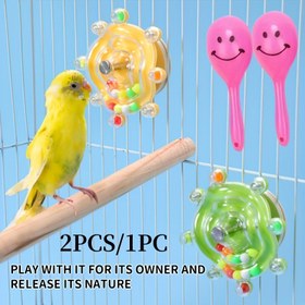 Resim 2 adet/1 adet Kuş Çiğneme Oyuncakları, Parıltılı Parçalarla - Zihinsel Stimulation Aktivitesi ve Bebek Egzersizi - Roosteratiels ve Budgies için Kafes Asılı Zenginleştirme - Kuş Severler için Dayanıklı Arama Oyuncak Hediyesi, Noel Hediyesi 