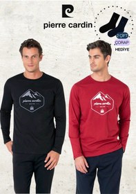 Resim Pierre Cardin Erkek %100 Pamuk Uzun Kollu Desenli Bordo & Siyah İki Adet Pijama Takımı L1.pc.6097.002-bordo - Siyah-xl Çok Renkli 