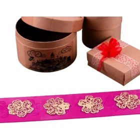 Resim Enc 6'lı Papatya Silikon Dantel Kalıp 