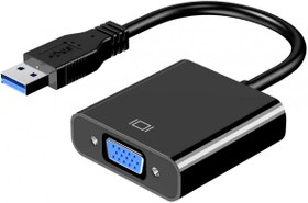 Resim aogo Usb to Vga Dönüştürücü USB 3.0 VGA 15 Pin Çevirici Çoklu Ekran Video Dönüştürücü Usb in Vga Out 