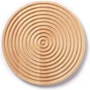 Resim Sones Büyük Daire Ahşap Tepsi Fotoğraf Çekimi Aksesuarları 