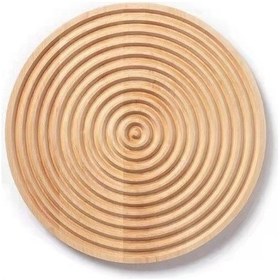 Resim Sones Büyük Daire Ahşap Tepsi Fotoğraf Çekimi Aksesuarları 