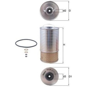Resim Mahle Ox38d - Yag Fıltresı Mercedes Om601 Om602 Om603 W201 W202 