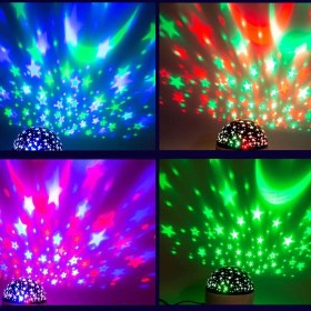 Resim Keyfim Shop LED Sihirli Disko Topu - Star Master Yıldızlı-Aylı Gece Lambası - Bluetooth Hoparlör 