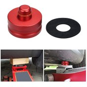 Resim Lemestar Tesla Model 3 İçin Alüminyum Araç Jack Adaptörü - Kaldırma Noktası Koruyucu, Boyalı Yüzeyi Hasar Vermez, Kolay Kurulum Kırmızı 