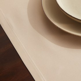 Resim Genoa Dokuma Keten Leke Tutmaz Runner 50x150 cm Kum Beji - 50x150 cm 