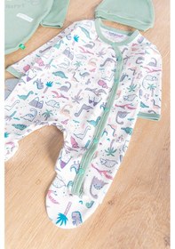 Resim Baby Dino Figürlü Uzun Kollu 2'li Erkek Bebek Tulum 001 