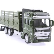 Resim MEGA Sürtmeli Die Cast Metal Kasalı Askeri Kamyon 