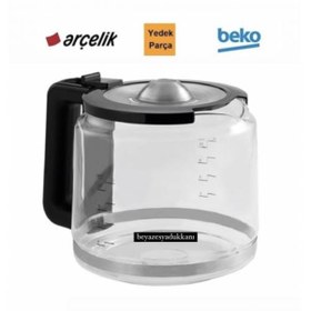 Resim Arçelik K 8580 - K 8580 R Rose Filtre Kahve Makinesi Cam Demlik 