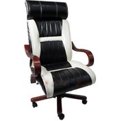 Resim Koltukstilim Hanedan Ahşap Makam Koltuğu Siyah 