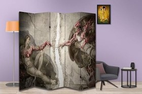 Resim Özel Tasarım Paravan Room Divider 180 x 200 cm 