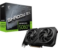 Resim MSI GeForce RTX 5060TI 16GB Shadow 2X PLUS GDDR7 128Bit DX12 Gaming (Oyuncu) Ekran Kartı 