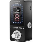 Resim Pro Gitar Döngü Pedalı 9 Döngü Toplam 40 Dakika Süresi Sınırsız Overdub Dahili Tuner Fonksiyonu Ekran 