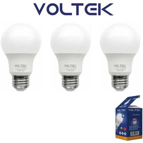 Resim Voltek 9 Watt Led Ampul Beyaz 3 Adet 