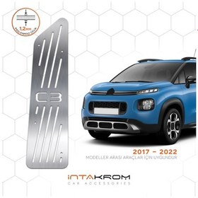 Resim intakrom Citroen C3 Aircross Krom Ayak Dinlendirme Pedalı 2017 - 2022 