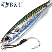 Resim B&U Metal Cast Jig - 3D Baskılı Kaşık Döküm Jigging Tuzlu Su Balıkçılığı İçin - 30G/40G/60G Gelişmiş Dayanıklılık ve Gerçekçi Tasarım ile Yapay Yem Takımı 
