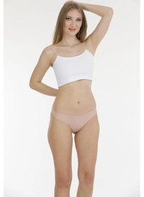 Resim Berrak Kadın Lazer Kesim Polyester Bikini Külot 11690 - 12 Adet 001 