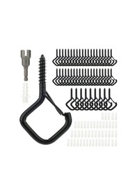 Resim Mufunye 50 Adet Emniyet Tokalı Askı Kancaları, Açık Hava Işık Zincirlerini Asmak İçin Rüzgar Geçirme 