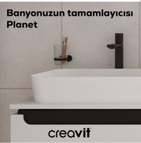 Resim Creavit PL18803-S Planet Diş Fırçalık Mat Siyah 