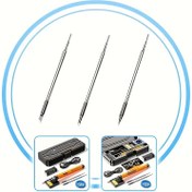 Resim 1 Set Alloy USB-B Lehim Uçları, Yuvarlak Baş, Şarj Edilmemiş Güç Modu, Batarya Dahil Değil - Gündüz ve Gece Hassasiyeti için Kaynak Işığı Tasarımı 