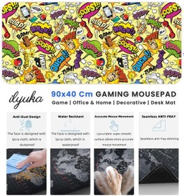 Resim İlyuka Mousepad 90x40cm Büyük Boy Xxl Mp529040 Funny Figures 