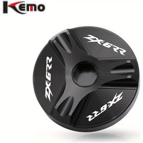 Resim Hightower Kawasaki Zx6rr 2003-2005 Motorcycle Siyah Motor Yağı Doldurma Kapağı Alüminyum 