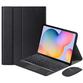 Resim Microcase Samsung Galaxy Tab S6 Lite Sm-p610 Bluetooth Touchpad Klavye + Bluetooth Mouse + Standlı Kılıf -bkk7 