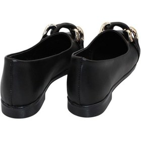 Resim Celira Siyah Cilt Tokalı Günlük Babet Ayakkabı Siyah 