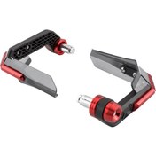 Resim Reedark Evrensel Motosiklet El Koruyucu - Cnc Paslanmaz Çelik, Anodize Kırmızı, 7/8'' Gidon İçin 
