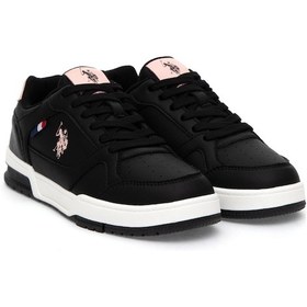 Resim U.S. Polo Assn. Kadın Siyah Spor Ayakkabı 50313788-VR046 