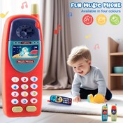 Resim Çocukların Favori Analog Telefon, Çok Fonksiyonlu Düğmeler, Eğlenceli Ses ve Işık Efektleri, Ebeveyn-Çocuk Etkileşimi/Oyun, Paskalya, Doğum Günü, Gün, Yılbaşı, Yeni Yıl, Cadılar Bayramı, İlginç Hediye 