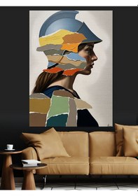 Resim Ahşap Tablo Gökkuşağı Renkli Modern Hayat Ağacı 